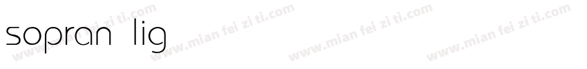 sopran light字体转换